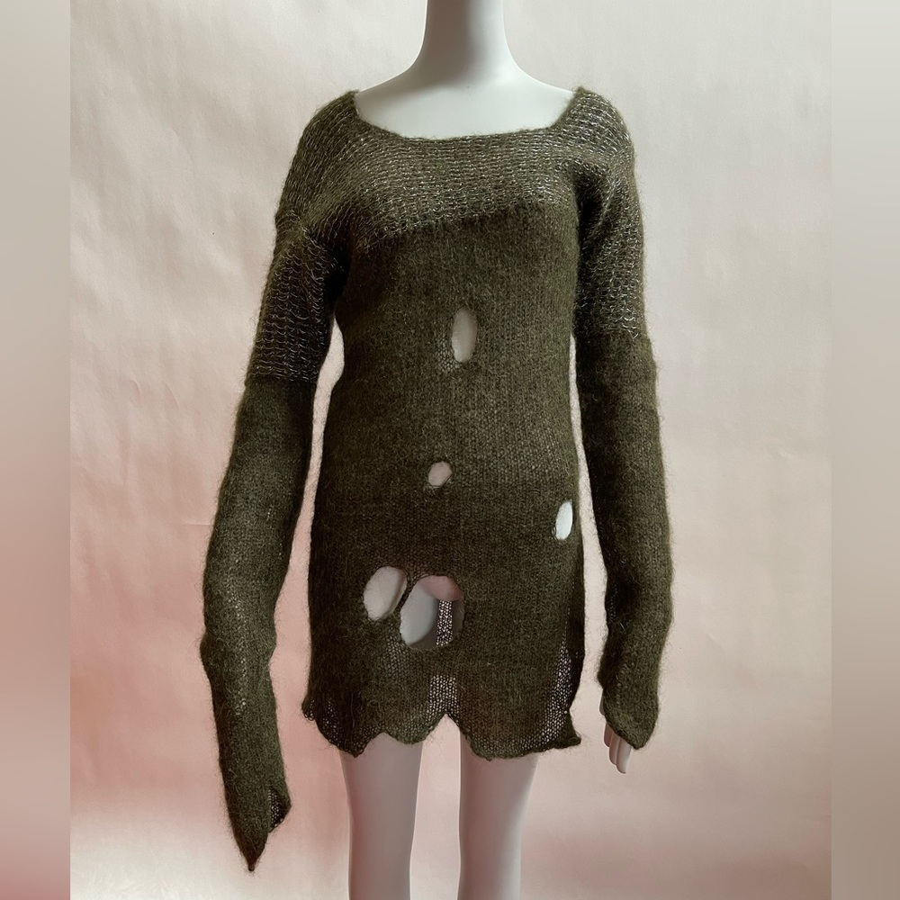New Vivienne Westwood PUNKS JUMPER MOHAIR/ALPACA S/M UNISEX - Picture 4 of 16